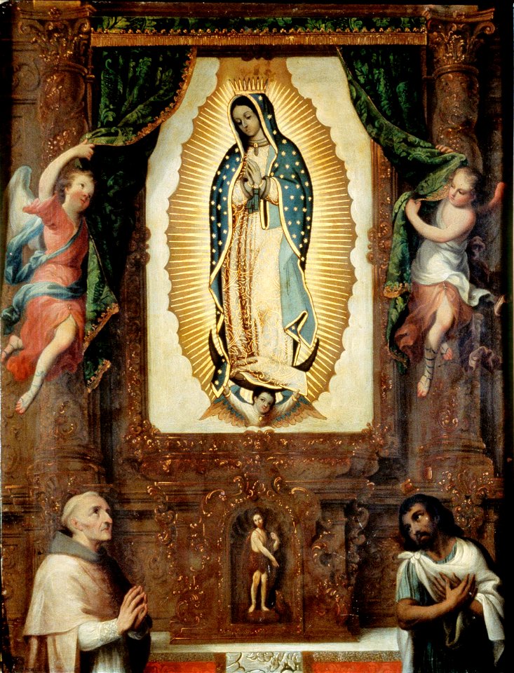 Miguel Cabrera - Altarpiece of the Virgin of Guadalupe with Saint John ...