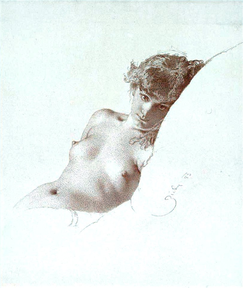 Mihály Zichy - Studies Of Nudes (8)