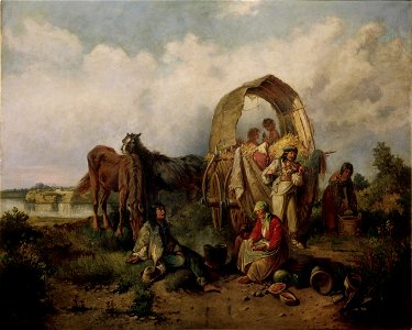 Mihály Munkácsy - Cigány család