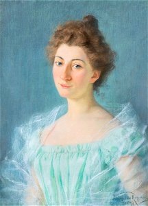 Mieczysław Reyzner - Portret Lwowianki 1899