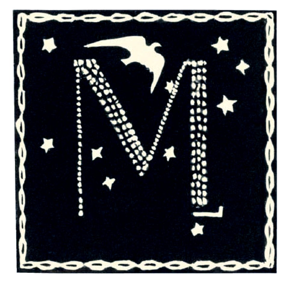 Mikalojus Konstantinas Ciurlionis - Initial M - 1908
