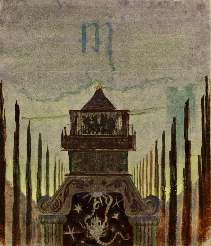 Mikalojus Konstantinas Ciurlionis - THE SUN IS PASSING THE SIGN OF SCORPIO - 1906 - 7