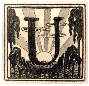 Mikalojus Konstantinas Ciurlionis - Initial U - 1908