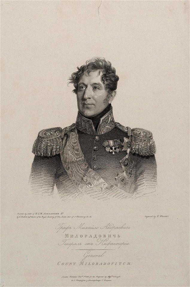 Mikhail Andreevitch Miloradovitch by Thomas Wright - Hermitage