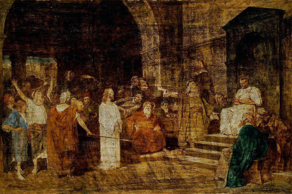 Mihály von Munkácsy - Christus vor Pilatus - 8987 - Österreichische Galerie Belvedere