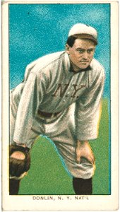 Mike Donlin, New York Giants, baseball card portrait LCCN2008676480