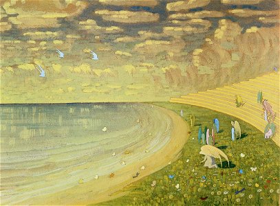 Mikalojus Konstantinas Ciurlionis - ANGELS (PARADISE) - 1909. Free illustration for personal and commercial use.