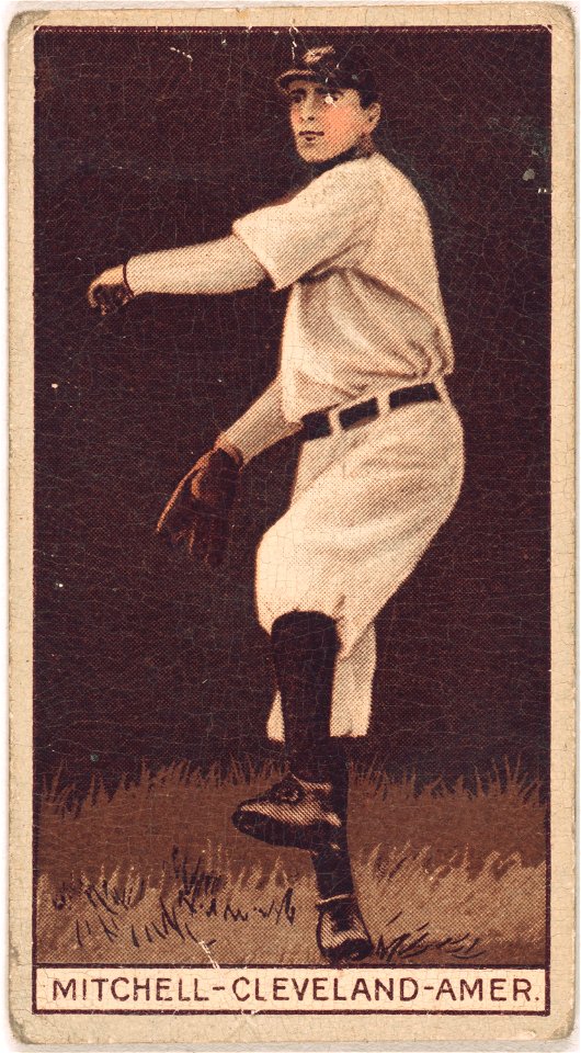 Mike Mitchell, Cleveland Naps, baseball card portrait LCCN2008678357
