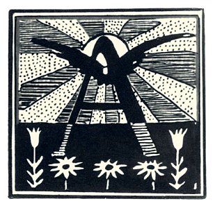 Mikalojus Konstantinas Ciurlionis - Initial A - 1908