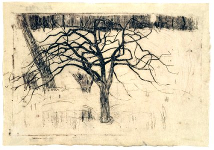 Mikalojus Konstantinas Ciurlionis - Leafless Tree - 1905-1906