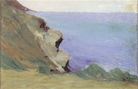 Mikalojus Konstantinas Ciurlionis - CLIFF BY THE SEA - 1905, Anapa