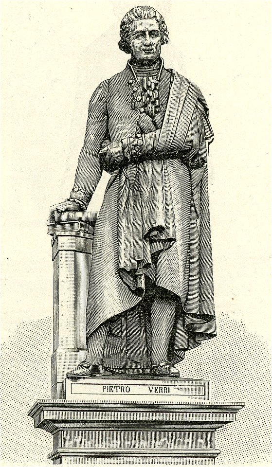 Milano monumento a Pietro Verri nel palazzo di Brera