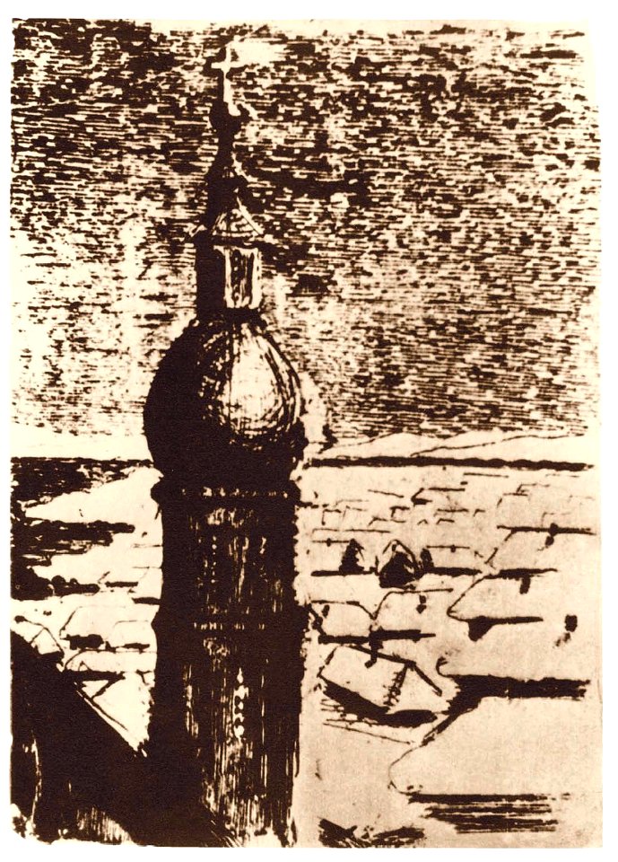 Mikalojus Konstantinas Ciurlionis - Snow Covered Village - 1906