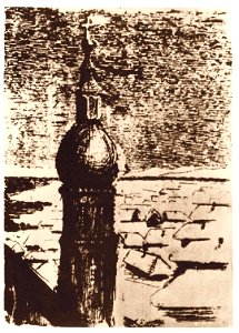 Mikalojus Konstantinas Ciurlionis - Snow Covered Village - 1906