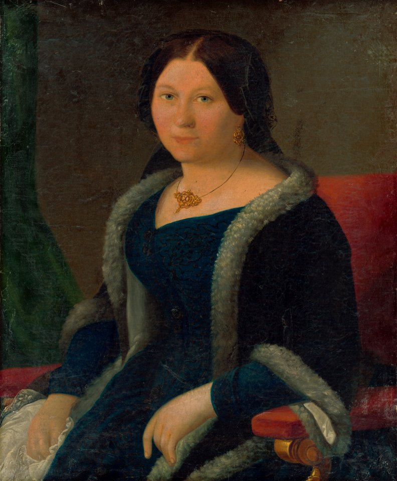 Miklós Barabás - Portrait of a Young Woman - O 3196 - Slovak National Gallery