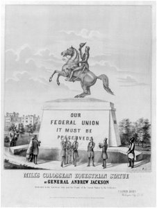 Mill's colossean equestrian statue of general Andrew Jackson LCCN2003677952