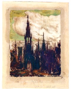 Mikalojus Konstantinas Ciurlionis - City (Towers) - 1906