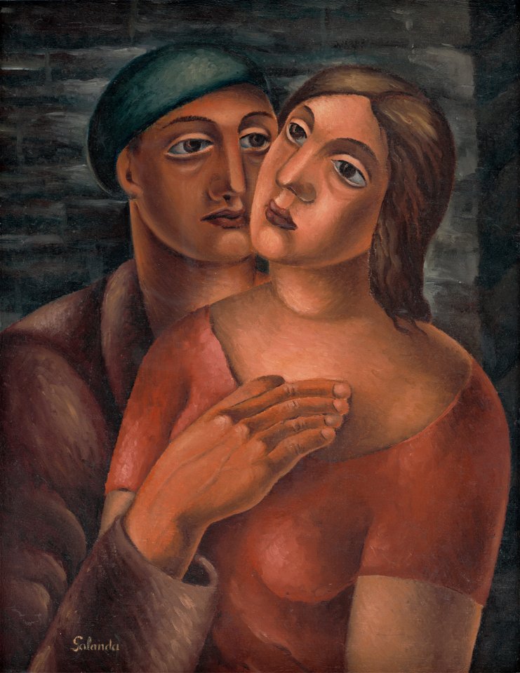 Mikuláš Galanda - Lovers - O 5238 - Slovak National Gallery