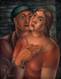 Mikuláš Galanda - Lovers - O 5238 - Slovak National Gallery