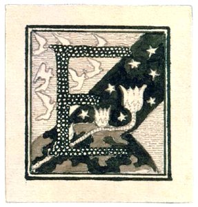 Mikalojus Konstantinas Ciurlionis - Initial E - 1908