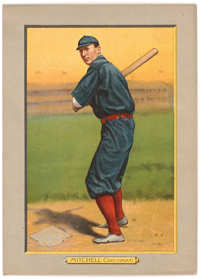 Mike Mitchell, Cincinnati Reds, baseball card portrait LCCN2007685624