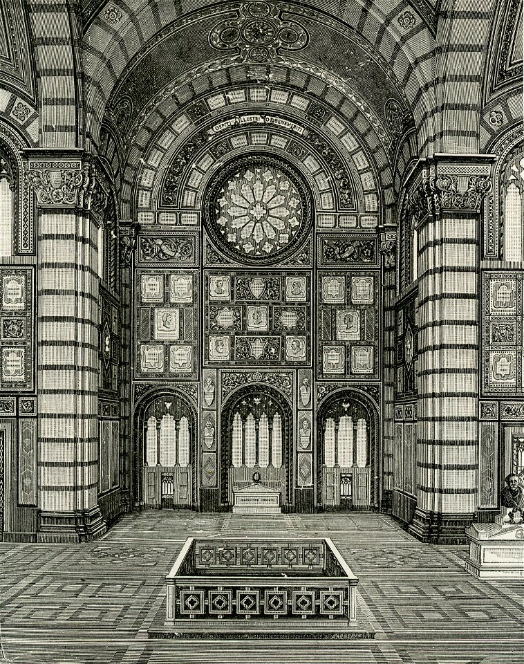 Milano Cimitero Monumentale interno del Famedio