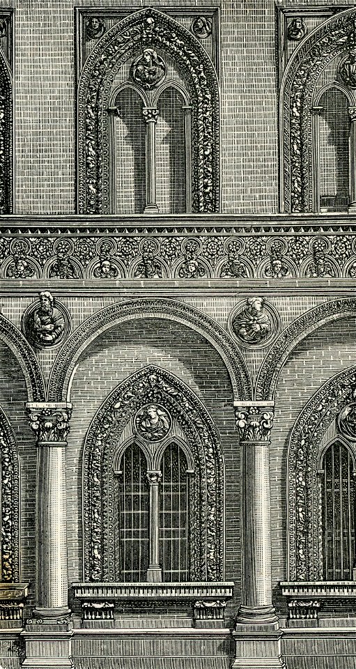 Milano finestre e ornati dell’Ospedale Maggiore