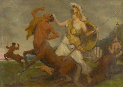 Milan Thomka Mitrovský - Pallas Athena Fighting Centaurs - O 2932 - Slovak National Gallery