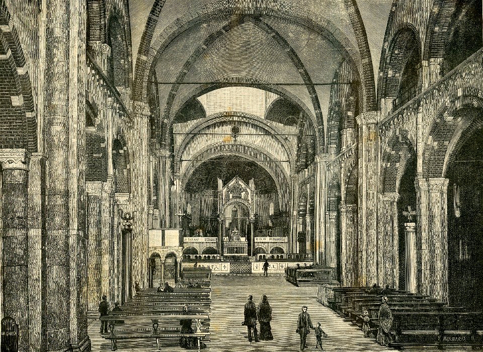 Milano interno della Basilica di Sant’Ambrogio 2
