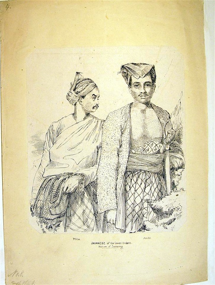 Mile. Amat. Javanese of the lower Orders. Natives of Samarang. (BM As2006,Prt.338)