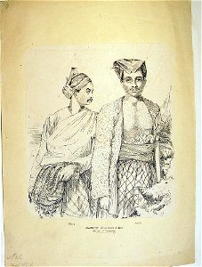 Mile. Amat. Javanese of the lower Orders. Natives of Samarang. (BM As2006,Prt.338)
