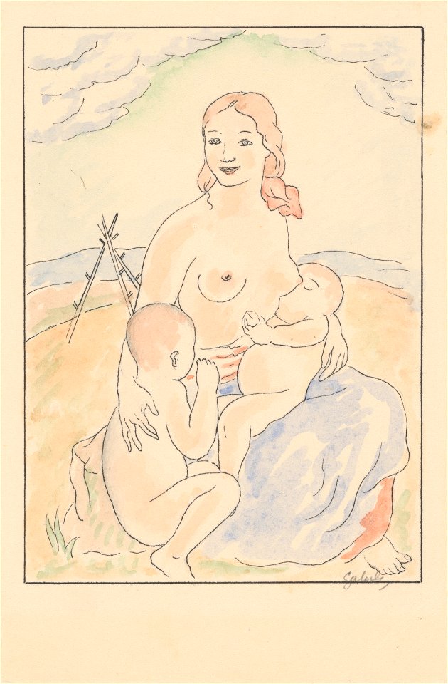 Mikuláš Galanda - Slovenská matka - K 13097 - Slovak National Gallery