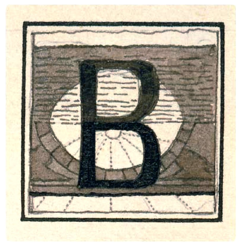 Mikalojus Konstantinas Ciurlionis - Initial B - 1908