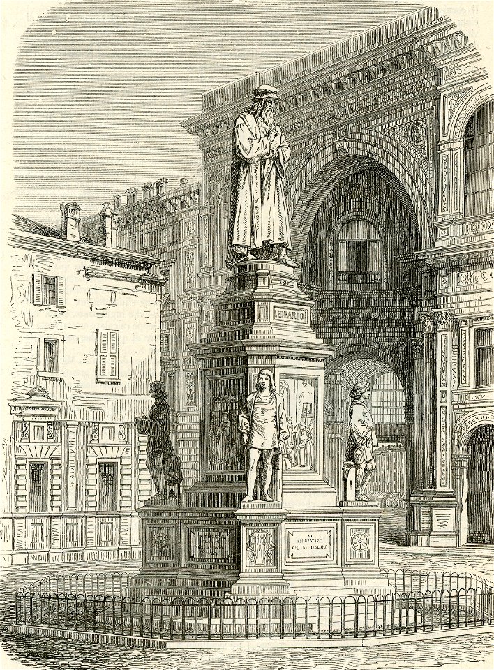 Milano monumento a Leonardo da Vinci