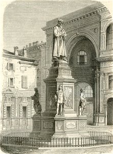Milano monumento a Leonardo da Vinci
