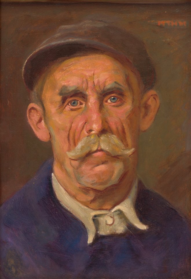 Milan Thomka Mitrovský - Portrait of a Worker - O 2691 - Slovak National Gallery