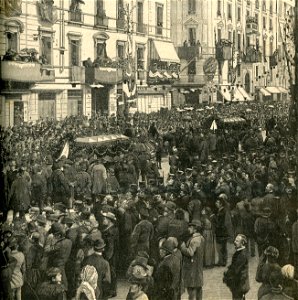 Milano inaugurazione del monumento delle Cinque Giornate