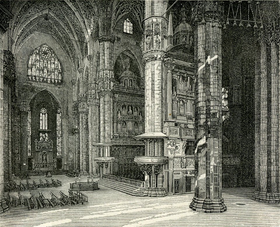 Milano Crociera del del Duomo vista dal lato meridionale