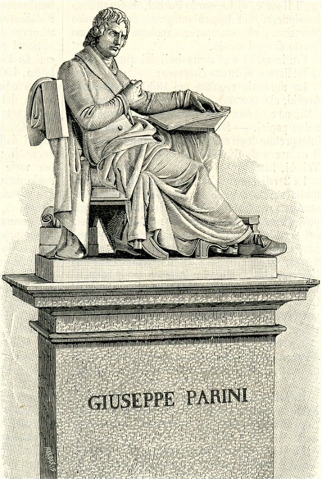 Milano monumento a Giuseppe Parini nel palazzo di Brera