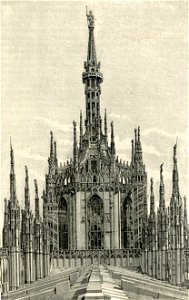 Milano Cupola e guglia del Duomo