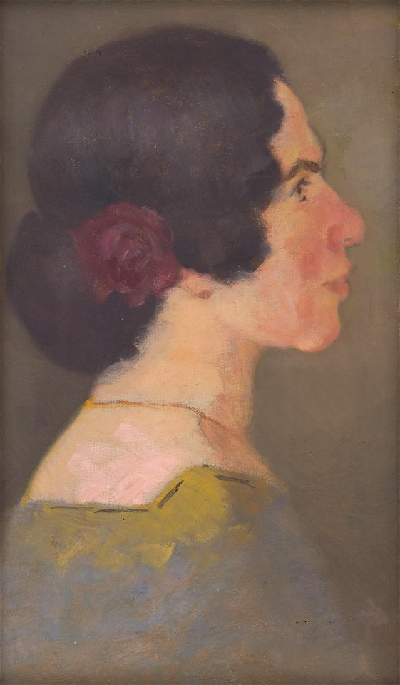 Milan Thomka Mitrovský - Study for the Portrait of the Artist Jonášová - O 515 - Slovak National Gallery