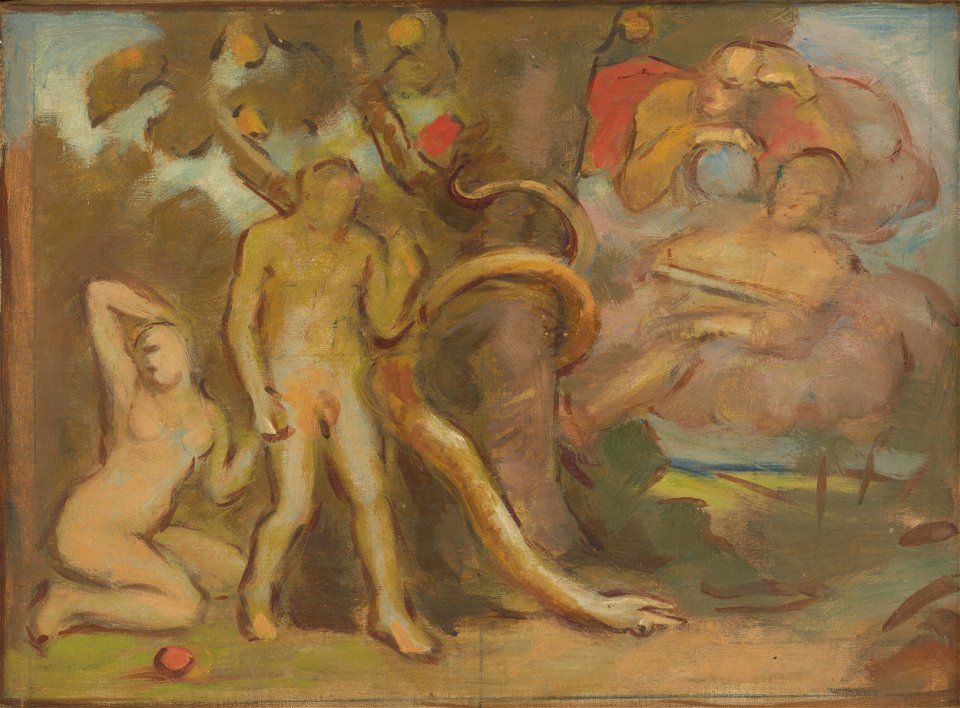 Milan Thomka Mitrovský - Temptation 'Adam and Eve' - O 2935 - Slovak National Gallery