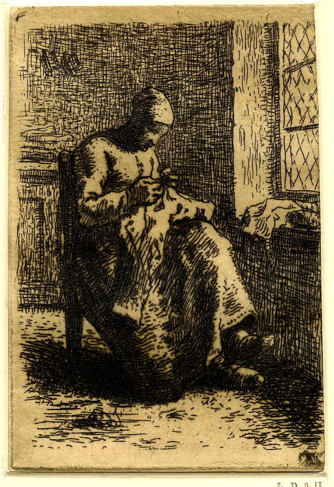 Millet - La Couseuse, 1865,1209.797
