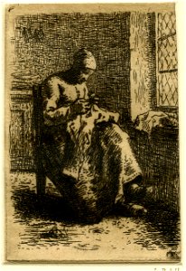 Millet - La Couseuse, 1865,1209.797