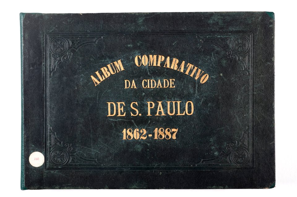 Militão A. de Azevedo - Álbum Comparativo, capa - Acervo do Museu Paulista da USP