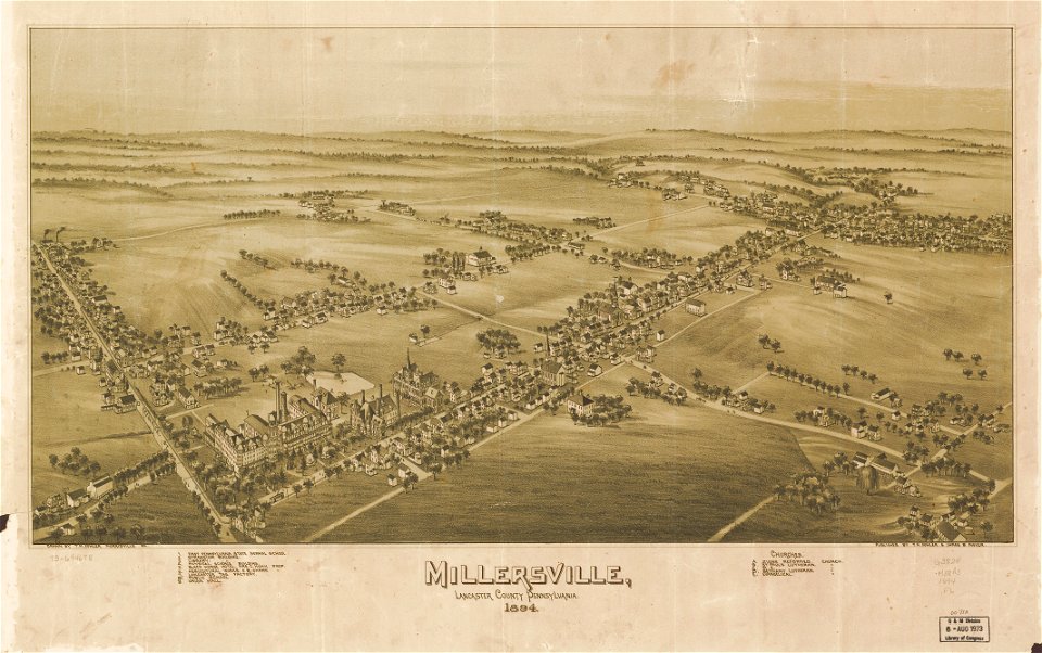 Millersville, Lancaster County, Pennsylvania 1894. LOC 73694678