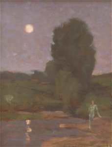 Milan Thomka Mitrovský - By the Moonlight - O 2936 - Slovak National Gallery