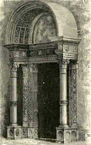 Milano porta maggiore della chiesa di S Maria delle Grazie