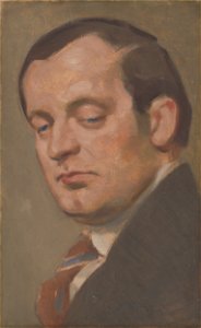 Milan Thomka Mitrovský - Portrait of a Man with Tie - O 2688 - Slovak National Gallery