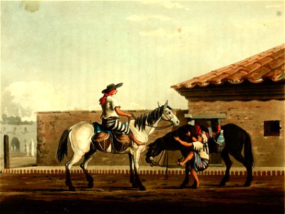 Milk boys of Buenos Aires c.1818. Free illustration for personal and commercial use.